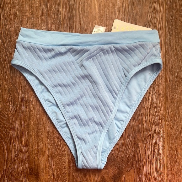 L* Space Ribbed Frenchi Bikini Bottom L - Picture 3 of 6